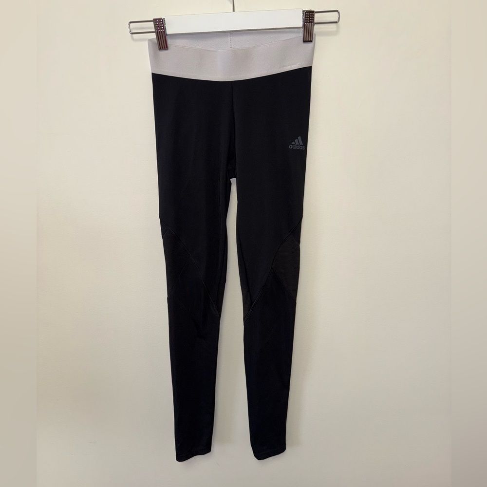 Adidas (XS) Black//White Climacool Leggings